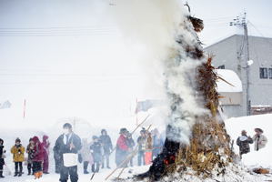 上片貝地区のさいの神の画像