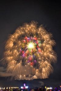 10日の正四尺玉の花火の画像