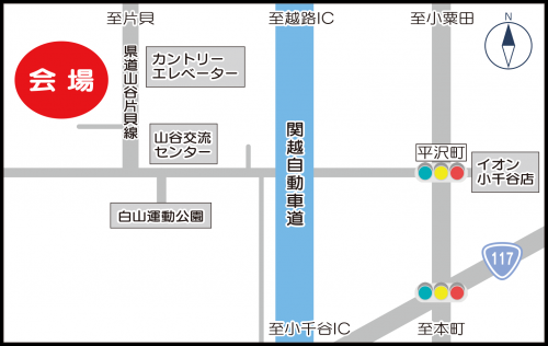 ほんやら洞まつりの会場案内図