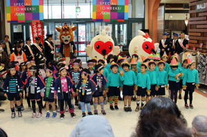 おぢや幼稚園の園児による遊戯の画像