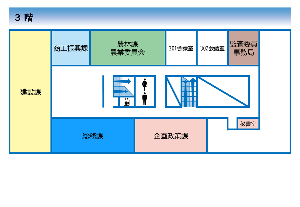 庁舎3階フロアマップ